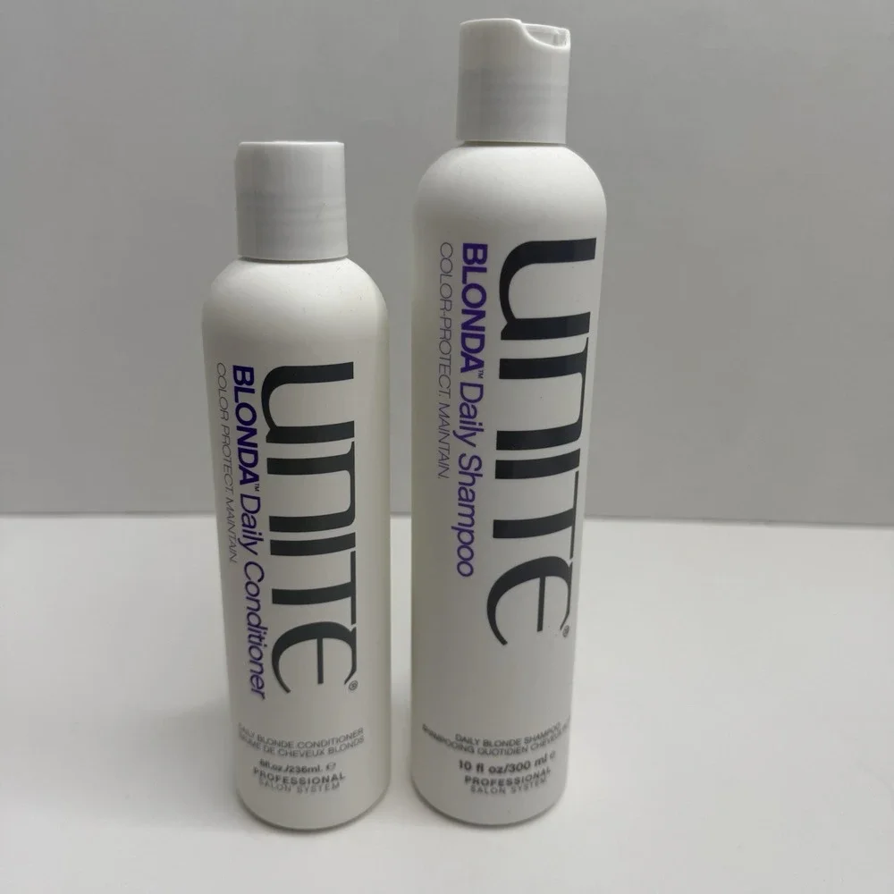 UNITE BLONDA Daily Shampoo 10oz + Conditioner 8oz Blonde Hair Set New